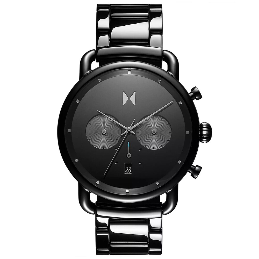 MVMT Blacktop Men's Black Ceramic Chronograph Watch 47mm